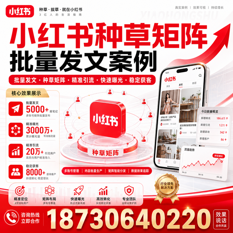 丹东小红书种草矩阵批量发文案例